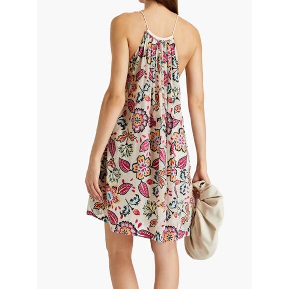 rag & bone Bailey gathered floral print devoré georgette mini dress - Picture 4 of 7